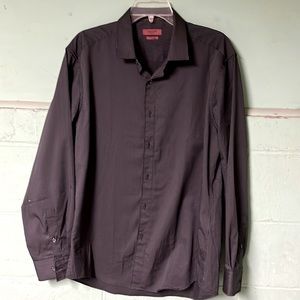 ALFANI FITTED STRETCH DRESS SHIRT